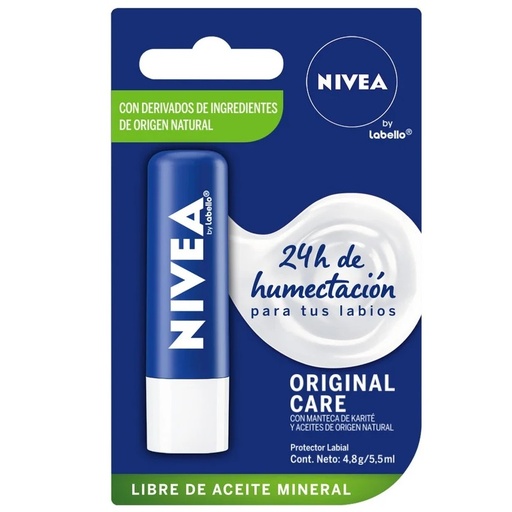 [7791969850616] Nivea Protector Labial Original Care 4,8 g