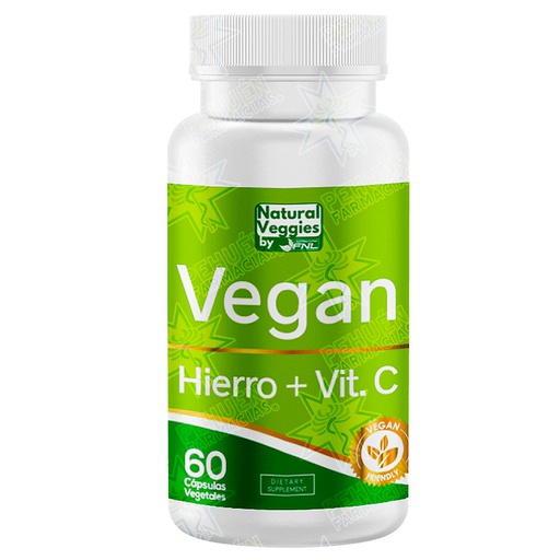 [6780202120082] Vegan Hierro + Vit C 60 Cápsulas FNL