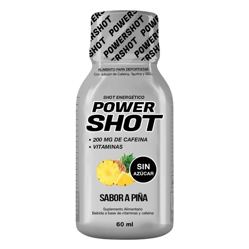 [7805633015932] Power Shot Energético Sabor Piña 60 mL