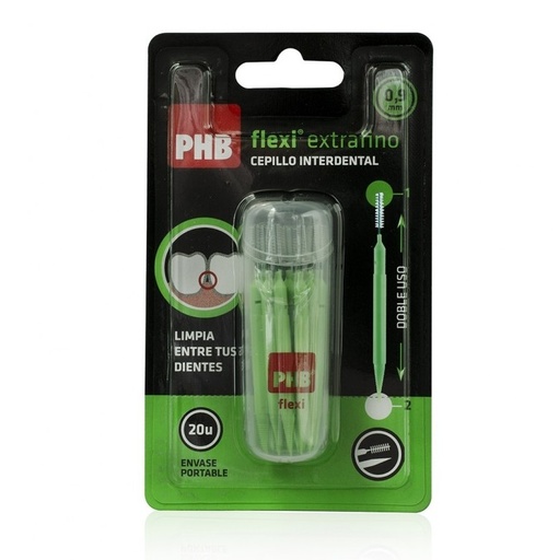 [8435520005372] PHB Cepillo Interdental Flexi Extrafino 0,9 mm 20 Unidades
