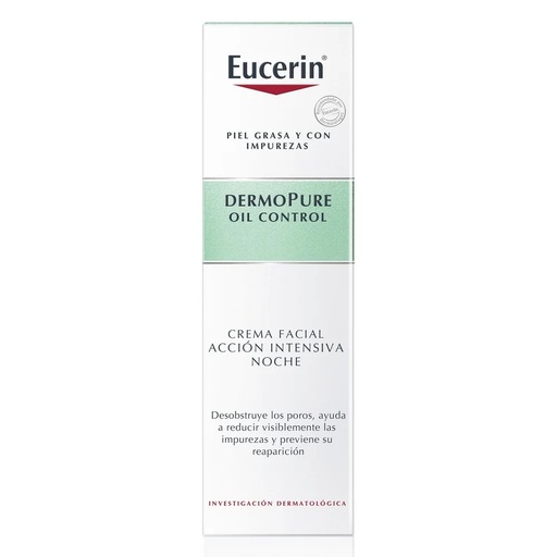 [4005900436979] DermoPure Oil Control Crema Facial Acción Intensiva Noche 40 mL Eucerin