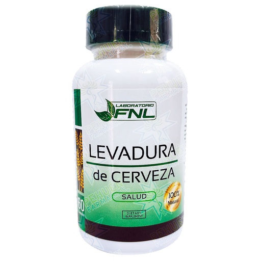 [7322413629177] Levadura de Cerveza 280 mg 60 Cápsulas FNL