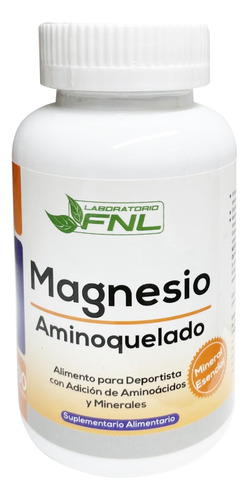 [3232445331853] Magnesio Aminoquelado 500 mg 60 Cápsulas FNL