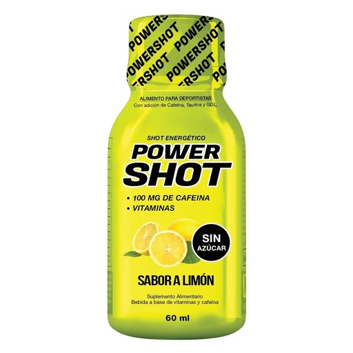 [7805633015918] Power Shot Energético Sabor Limón 60 mL