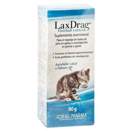 [7800006002564] Laxdrag Gatos Eliminador de Bolas de Pelo Pasta Oral 90 g Drag Pharma