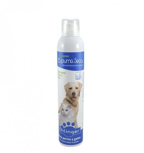 [7804622980305] Ehlinger Shampoo Espuma Seca Perros/Gatos Spray 330 mL