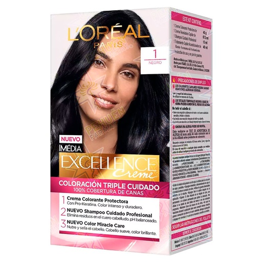 [7506078935488] Excellence Creme 1 Negro Tintura Permanente L'oreal