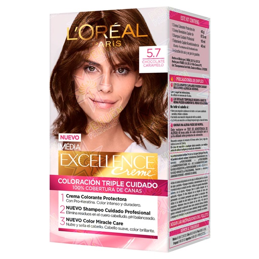 [7509552900729] Excellence Creme 5.7 Chocolate Caramelo Tintura Permanente L'oreal
