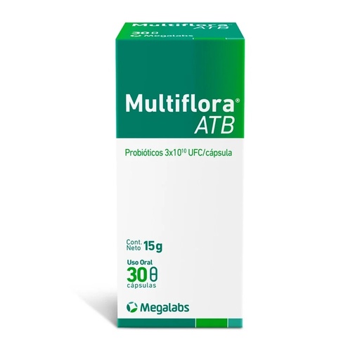 [7800059006281] Multiflora ATB Probióticos 30 Cápsulas Megalabs*