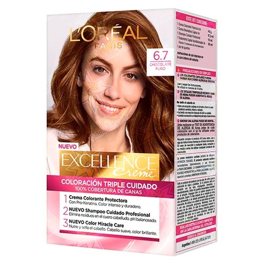 [7506078921603] Excellence Creme 6.7 Chocolate Profundo Tintura Permanente L'oreal