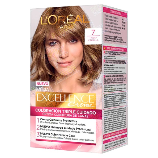 [7501027275301] Excellence Creme 7 Rubio Vainilla Tintura Permanente L'oreal