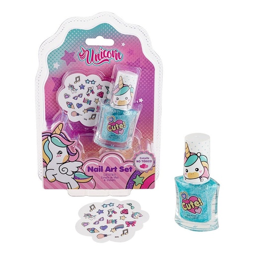 [7804915518949] Nail Art Set Esmalte de Uñas + Stickers Gelatti