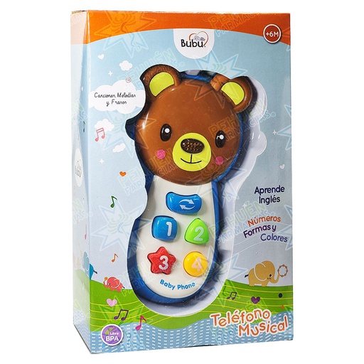 [7805633022251] Teléfono Musical Infantil Bubu
