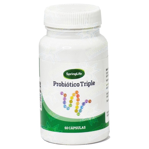 [7805633024880] Probiótico Triple 60 Cápsulas Springlife