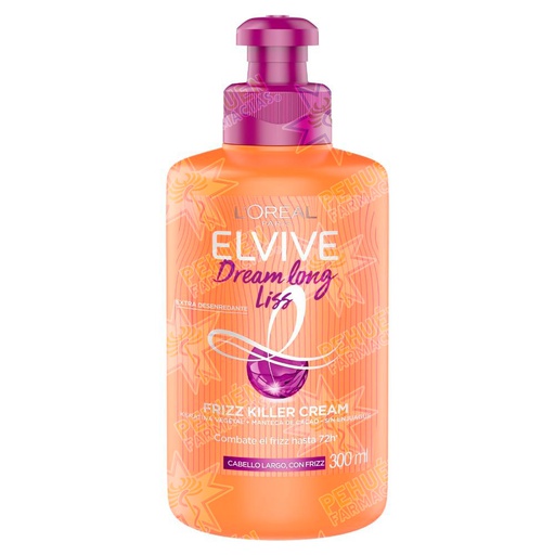 [7509552843729] Elvive Crema Para Peinar Dream Long Liss Cabello Largo Con Frizz 300 mL L'oreal