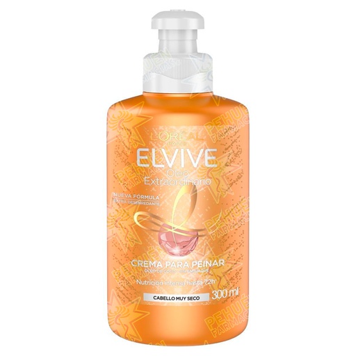 [7509552816334] Elvive Crema Para Peinar Óleo Extraordinario Cabello Muy Seco 300 mL L'oreal