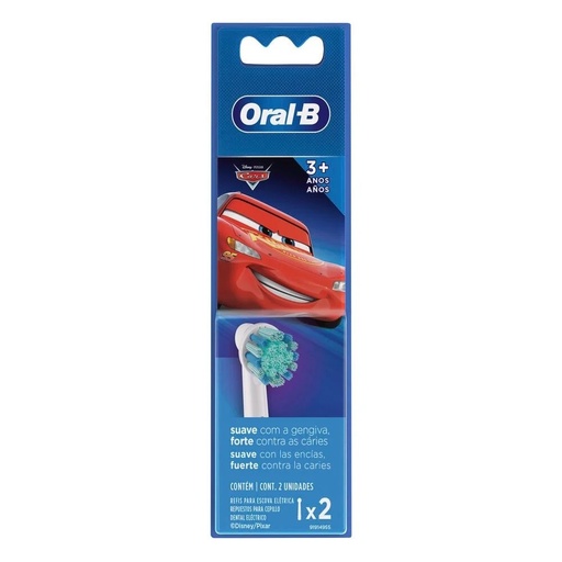 [4210201338475] Oral-B Repuestos Cepillo Eléctrico Disney Cars 2 Unidades P&G