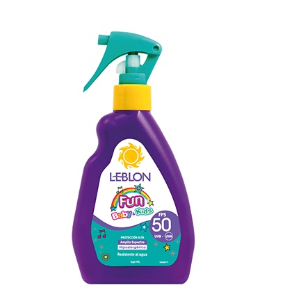 [7800004004461] Leblon Fun Baby & Kids Trigger FPS 50 Bloqueador Solar Infantil 240 mL Maver
