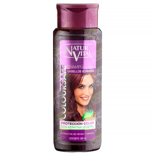 [8414002079193] Naturvital Coloursafe Borgoña Shampoo Henna 300 mL