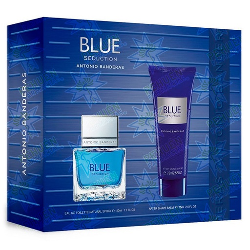 [8411061097489] Antonio Banderas Blue Seduction Men  Eau de Toilette Hombre 50 mL + Bálsamo After Shave 75 mL
