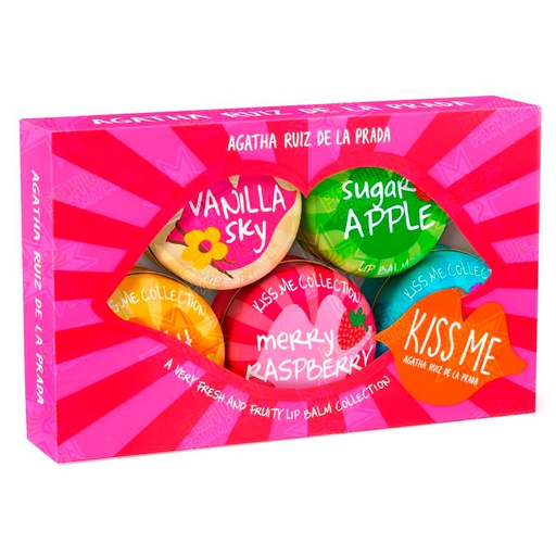 [8410225541066] Agatha Ruiz de la Prada Set Kiss Me Collection 5 Lip Balm