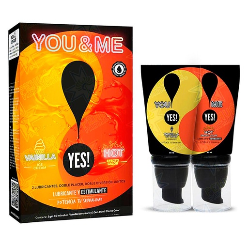 [7800004004492] Yes! Pack You & Me Hot 40 mL + Vanilla 40 mL Maver