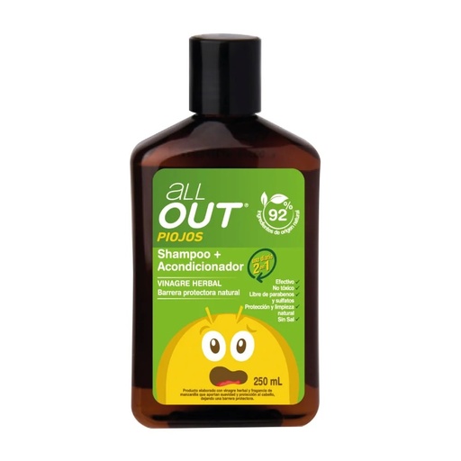 [7800004004287] All Out Shampoo + Acondicionador Prevención Piojos 250 mL Maver