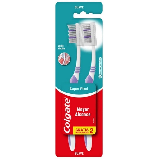 [7509546075242] Colgate Super Flexi Suave 2x1 Cepillos de Dientes