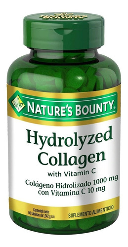 [074312005671] Colágeno Hidrolizado 1000 mg + Vit. C 10 mg 90 Comprimidos Nature's Bounty