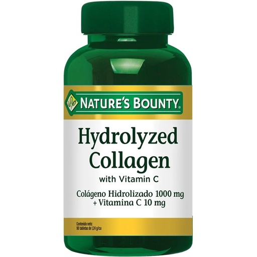 [074312005671] Colágeno Hidrolizado 1000 mg + Vit. C 10 mg 90 Comprimidos Nature's Bounty
