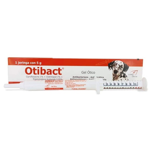 [7800006010149] Otibact Gel Ótico Perros 5 g Drag Pharma