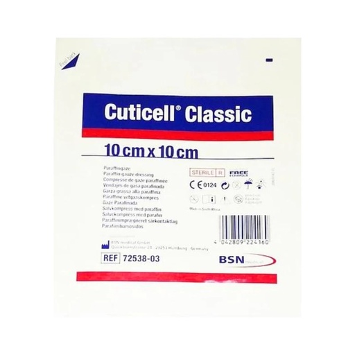 [4042809224160] Cuticell Gasa Parafinada Classic 10 x 10 cm Leukoplast