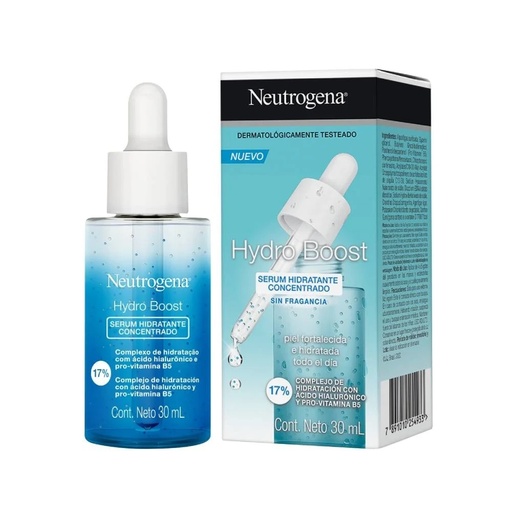 [7891010254933] Neutrogena Hydro Boost Serum Hidratante Concentrado 30 mL Johnson & Johnson