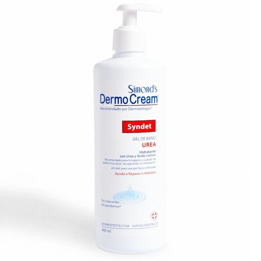 [7804945033207] Simond's Dermocream Syndet Gel de Baño Urea Hidratante 400 mL Durandin