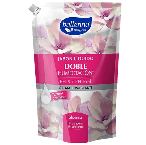 [7804920350831] Ballerina Jabón Líquido Doble Humectación pH5 Piel 750 mL