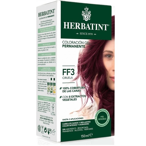 [8016744806138] Herbatint FF3 Ciruela Tintura Permanente Gel 150 mL