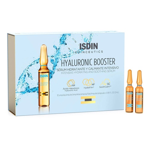 [8429420190597] Isdinceutics Hyaluronic Booster Serum Hidratante y Calmante Intensivo 10 Amp. 2 mL Isdin