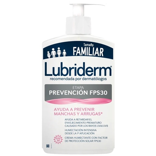 [7702031278252] Lubriderm Prevención con Protección Solar FPS 30 Crema Corporal 750 mL Johnson & Johnson