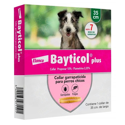[7805750401779] Bayticol Plus Collar Perros Chicos 35 cm Elanco