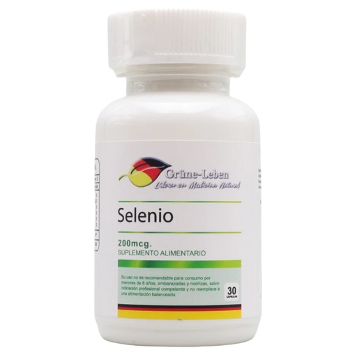 [900800100507] Selenio 30 Cápsulas Grune Leben