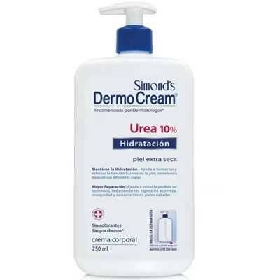 [7804945015449] Simond's Dermocream Urea 10% Crema Corporal Hidratante 750 mL Durandin