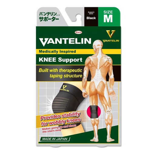 [4987067923205] Vantelin Rodillera Estabilizadora Talla M Color Negro Taping Incorporado