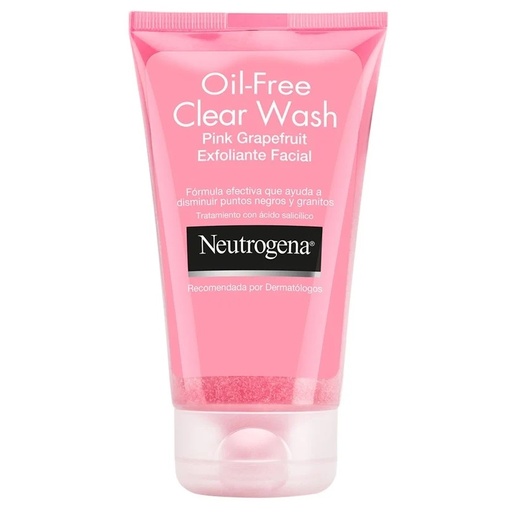 [070501053607] Neutrogena Oil-Free Clear Wash Gel Exfoliante Facial Pink Grapefruit 124 mL Johnson & Johnson
