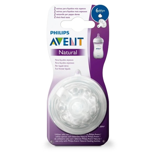 [8720689007078] Avent Natural Response Tetinas 6m+ 2 Unidades Philips