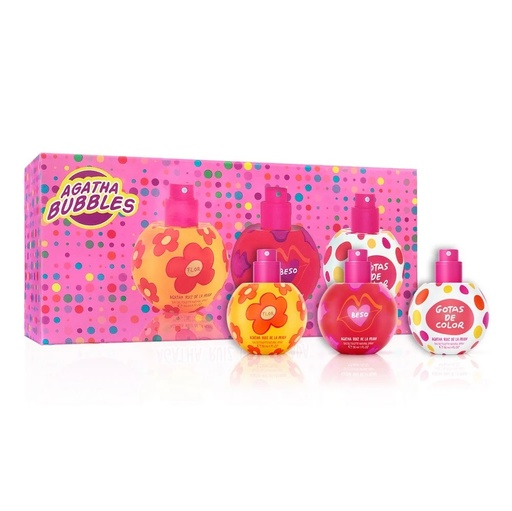 [7807761896896] Agatha Ruiz De La Prada Eau De Toilette Spray (Flor-Beso-Gotas de Color) 30 mL x3