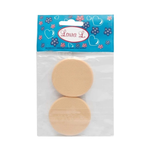 [7808712400117] Esponjas de Maquillaje 2 Unidades Laura Leiva