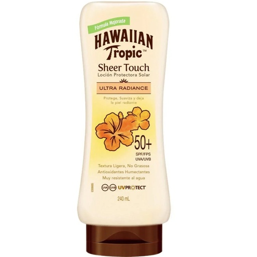 [075486088637] Hawaiian Tropic Sheer Touch Ultra Radiance FPS 50+ Protector Solar 240 mL