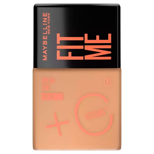 [6902395830559] Fit Me Base De Maquillaje Fresh Tint 06 SPF 50 30 mL Maybelline