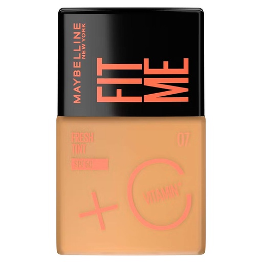 [6902395830566] Fit Me Base De Maquillaje Fresh Tint 07 SPF 50 30 mL Maybelline