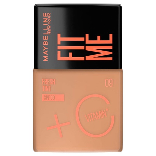 [6902395830580] Fit Me Base De Maquillaje Fresh Tint 09 FPS 50 30 mL Maybelline